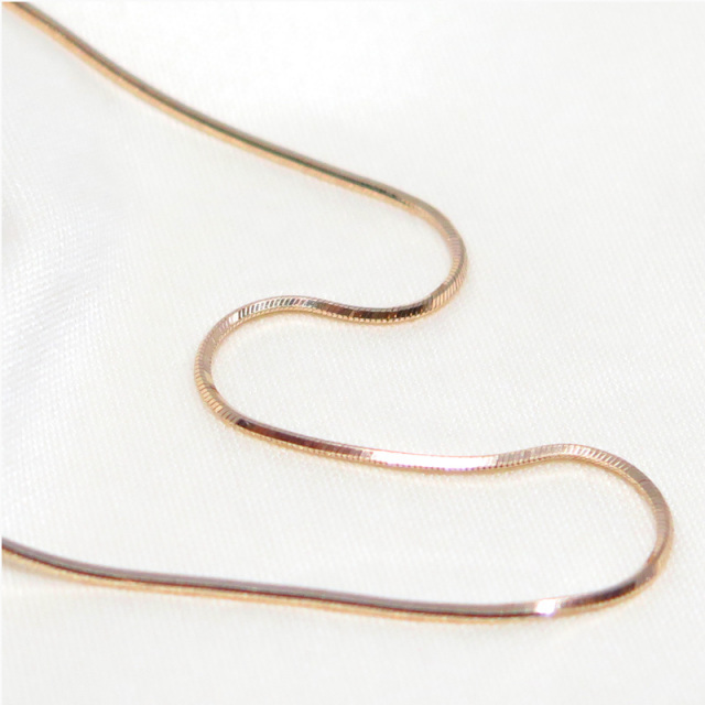 ピンクゴールドティラ50cm0.8mmアップ